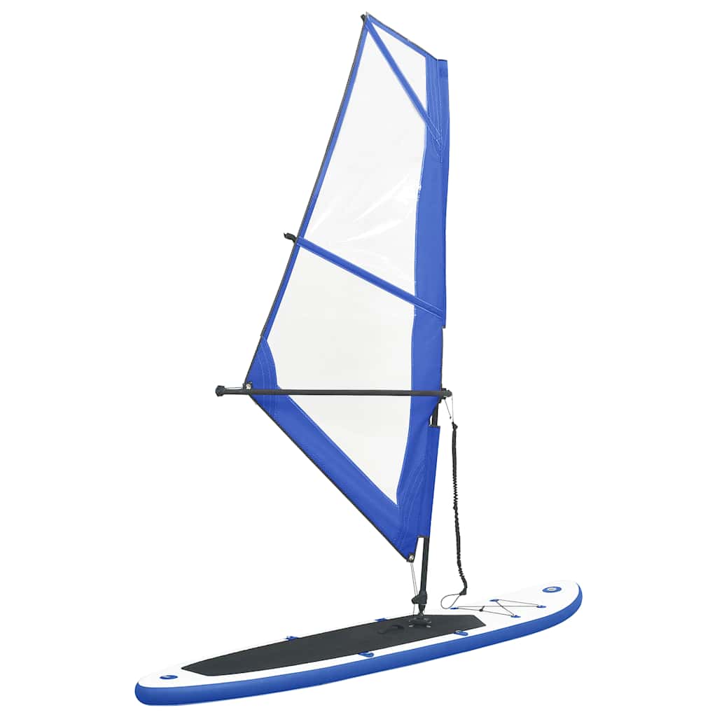 Aufblasbares SUP-Board mit Segel Set Rot und Weiß