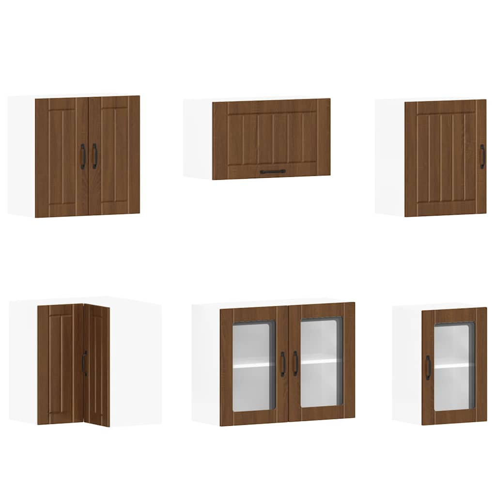 11-tlg. Küchenschrank-Set Lucca Weiß Holzwerkstoff