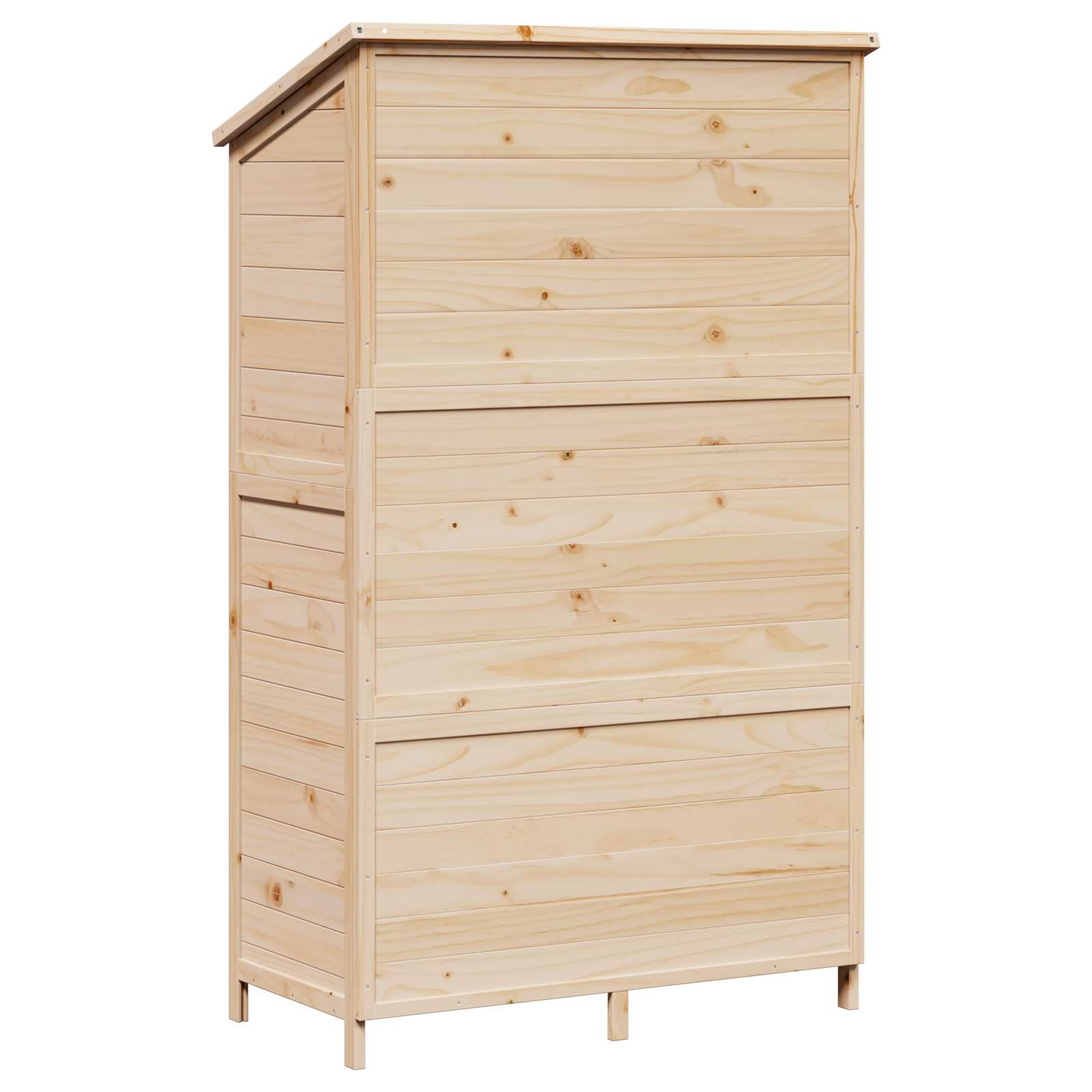 Gartenschuppen Natur 59 x 56 x 113,5 cm Massivholz aus Fichte