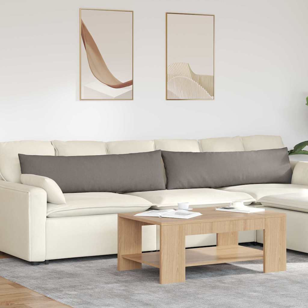 Sofakissen 2 pcs Hellgrau 50 x 30 cm Stoff