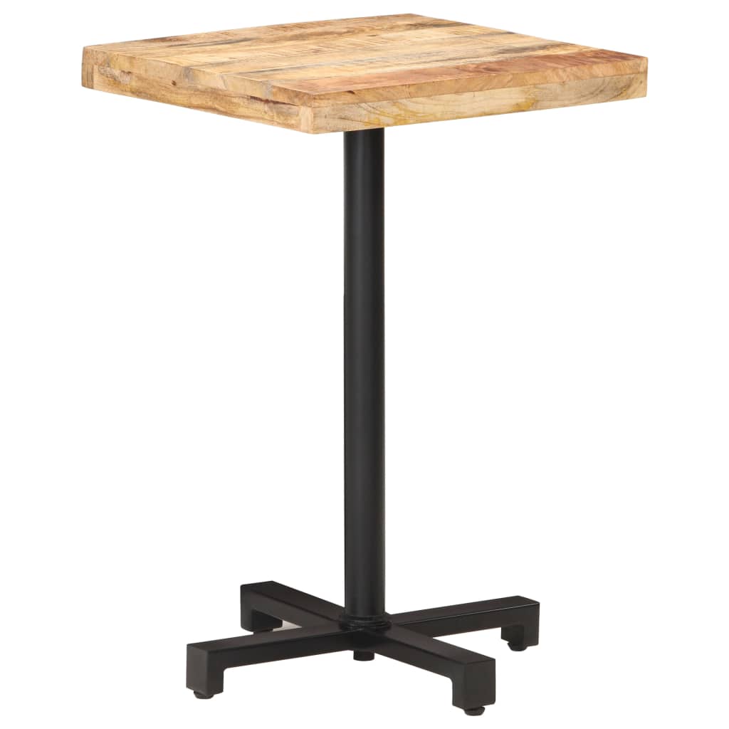 Bistrotisch Rund Ø60x75 cm Raues Mangoholz