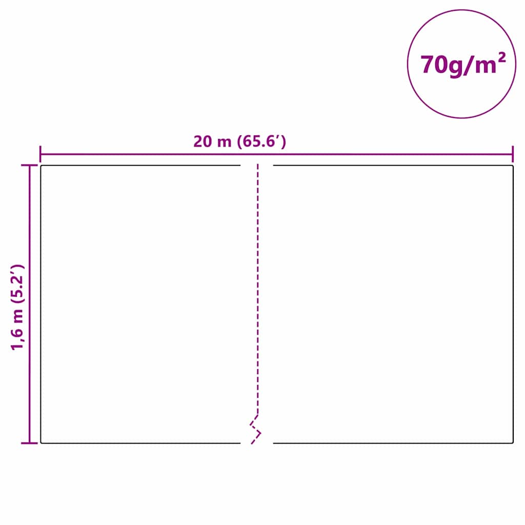 Wintervlies 2 Rollen 70 g/m² 10x1,6 m