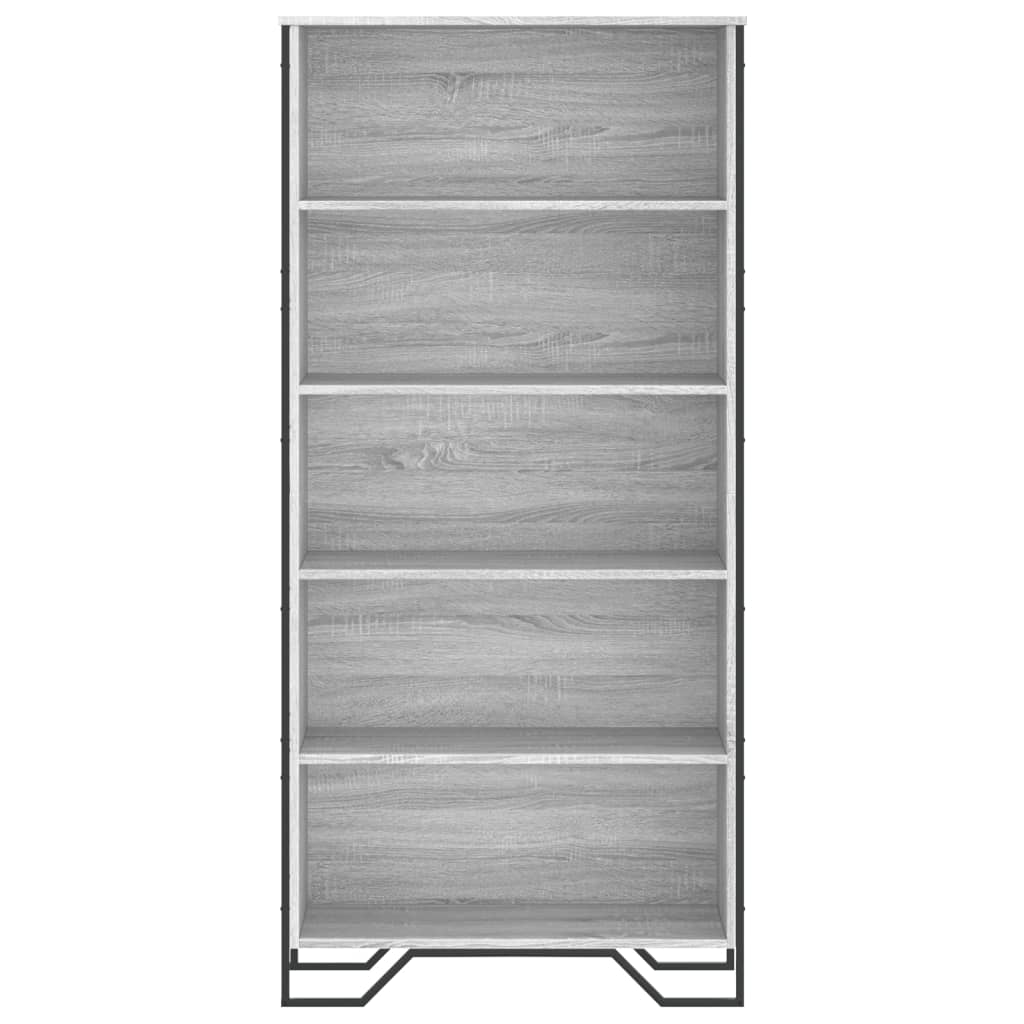 Bücherregal Schwarz 80x31x169 cm Holzwerkstoff
