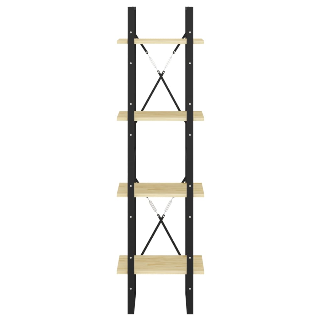 Bücherregal 2 Fächer Weiß 40x30x70 cm Holzwerkstoff