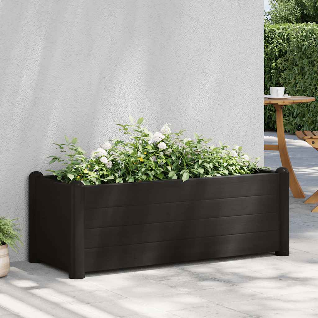Garten-Hochbeet PP Weiß 43x43x35 cm