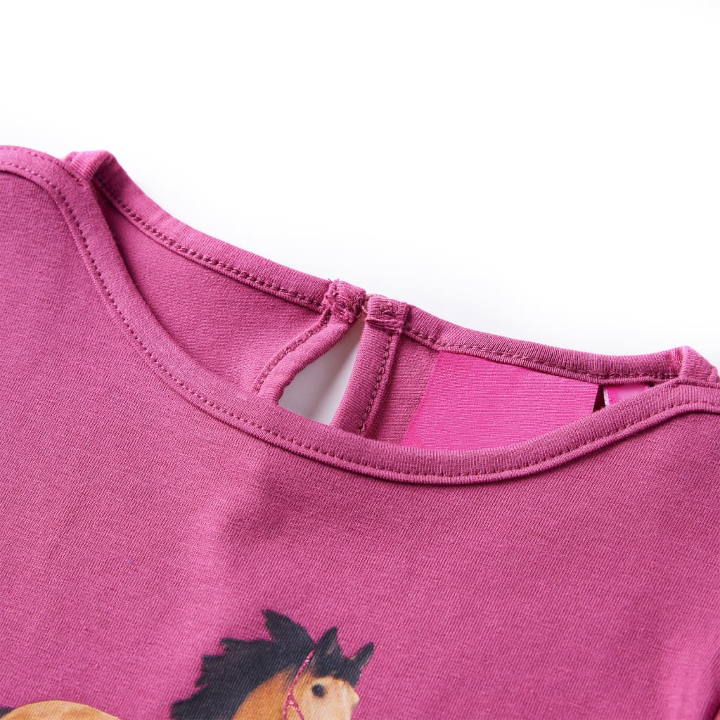 Kinder-Langarmshirt Marineblau 104