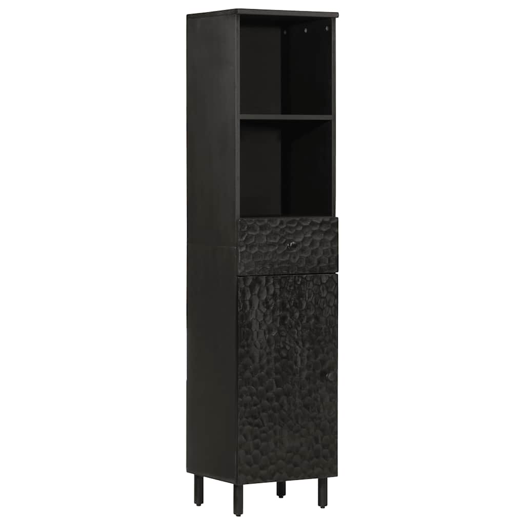 Badschrank 38x33x160 cm Massivholz Mango