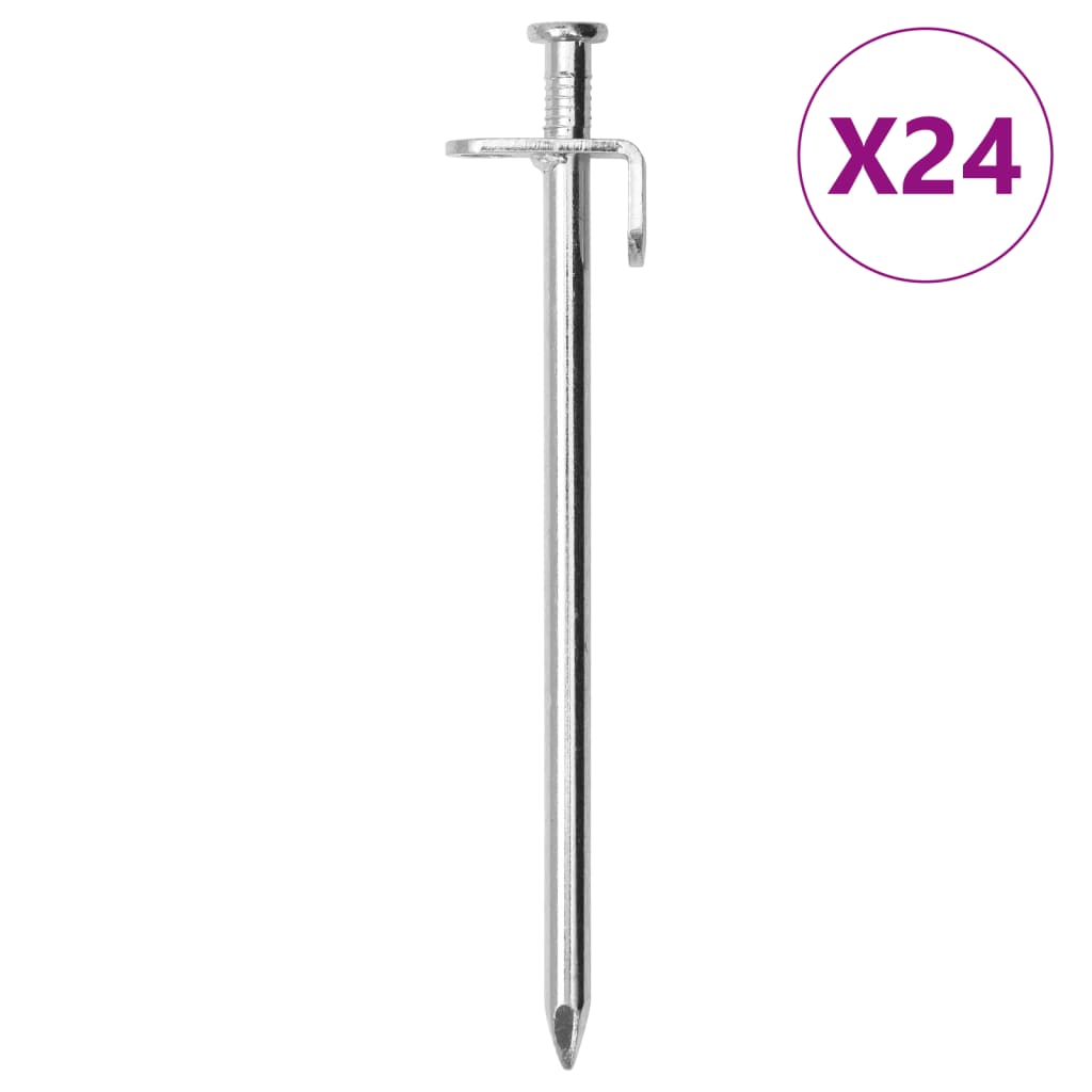 Zeltheringe 24 Stk. 30 cm 8 mm Verzinkter Stahl