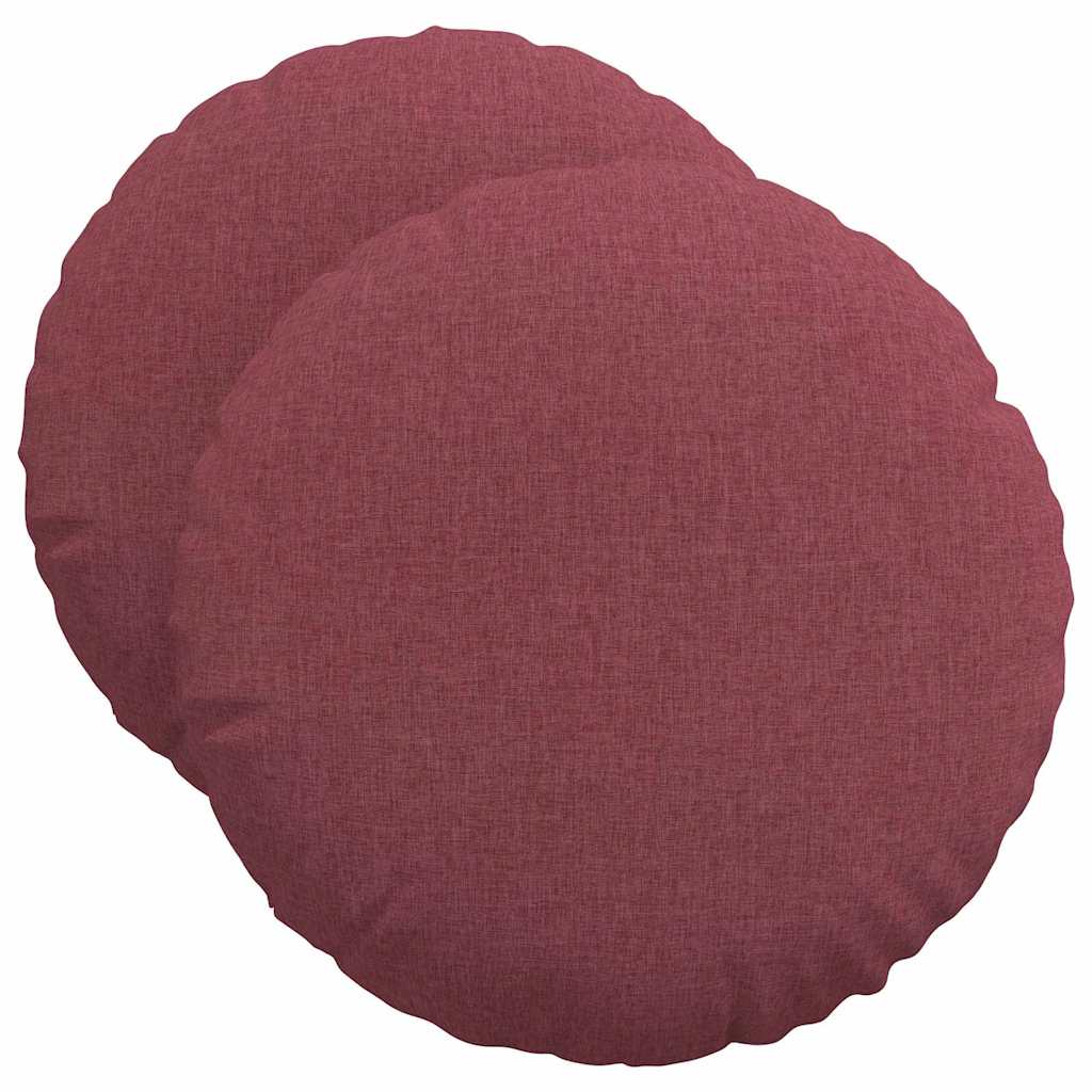 Sitzkissen 2 pcs Hellgrau Ø30 x 13 cm Stoff