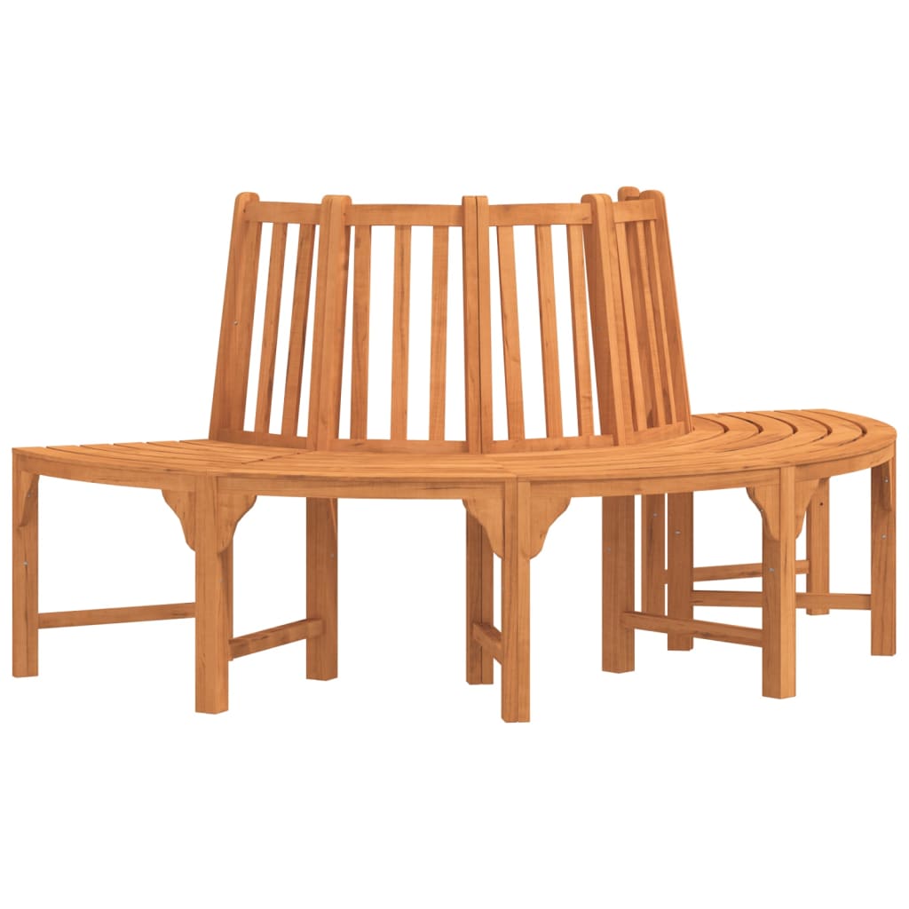 Baumbank Rund Ø208 cm Massivholz Eukalyptus