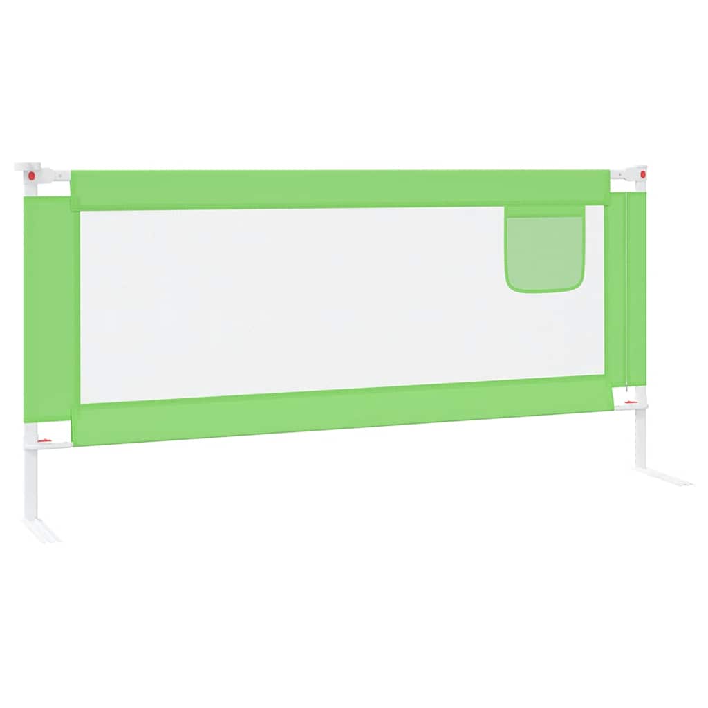 Kleinkind-Bettschutzgitter Grün 90x25 cm Stoff