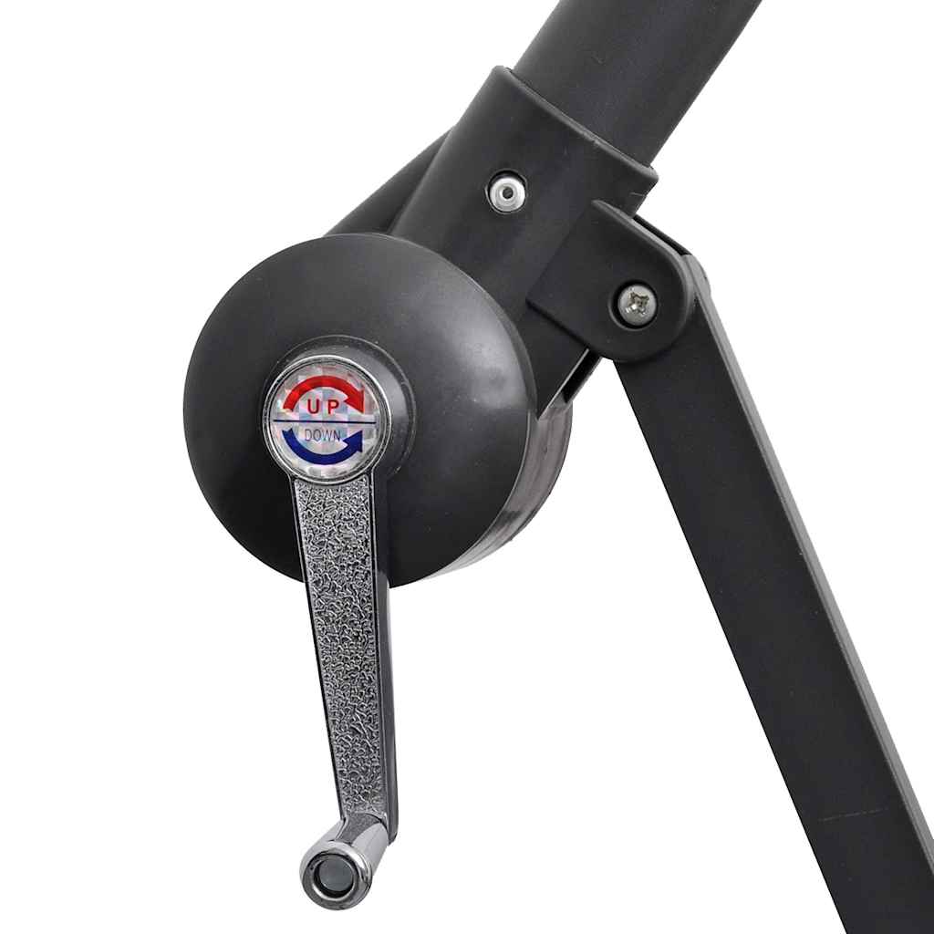 Ampelschirm mit Aluminium-Mast 300 cm Anthrazit