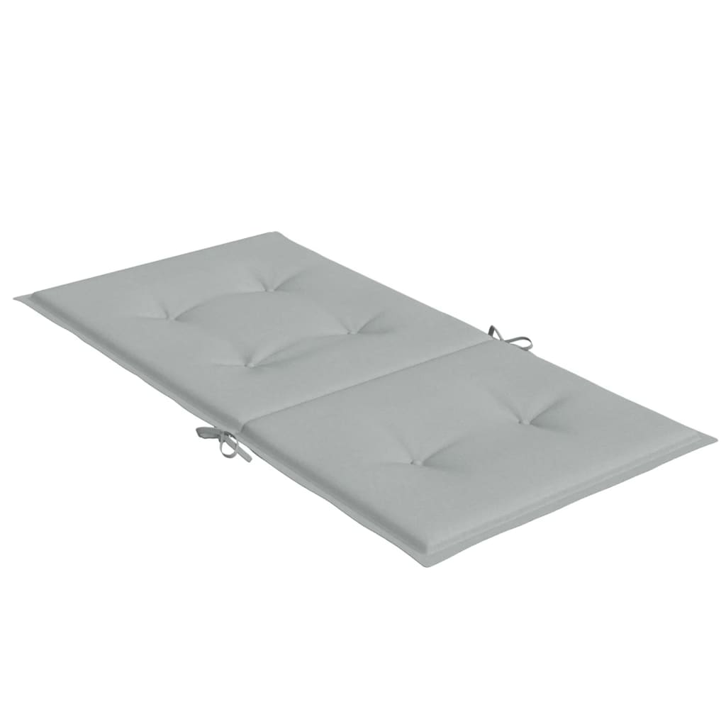 Niedriglehner-Auflagen 2 Stk Melange Anthrazit 100x50x7cm Stoff