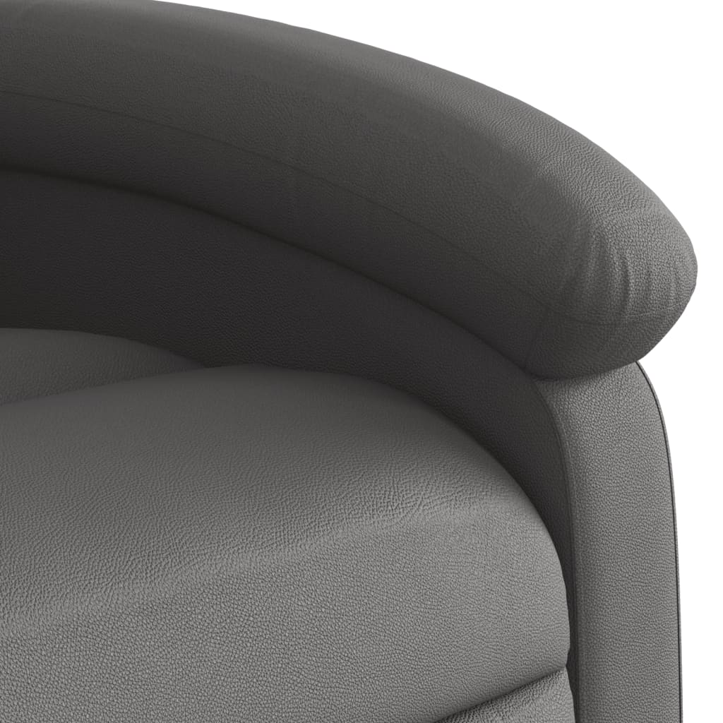 Relaxsessel Echtleder Schwarz
