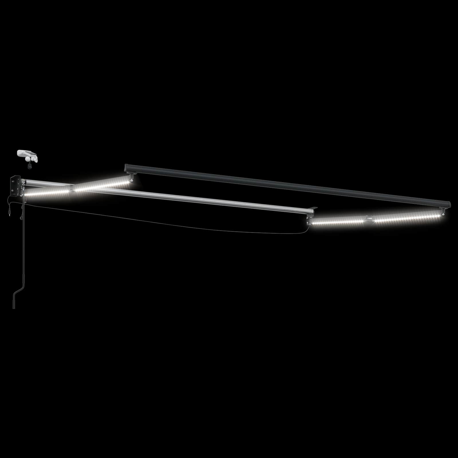 Elektrisches Markisenrahmen Weiß 2,5 x 2 m Aluminium