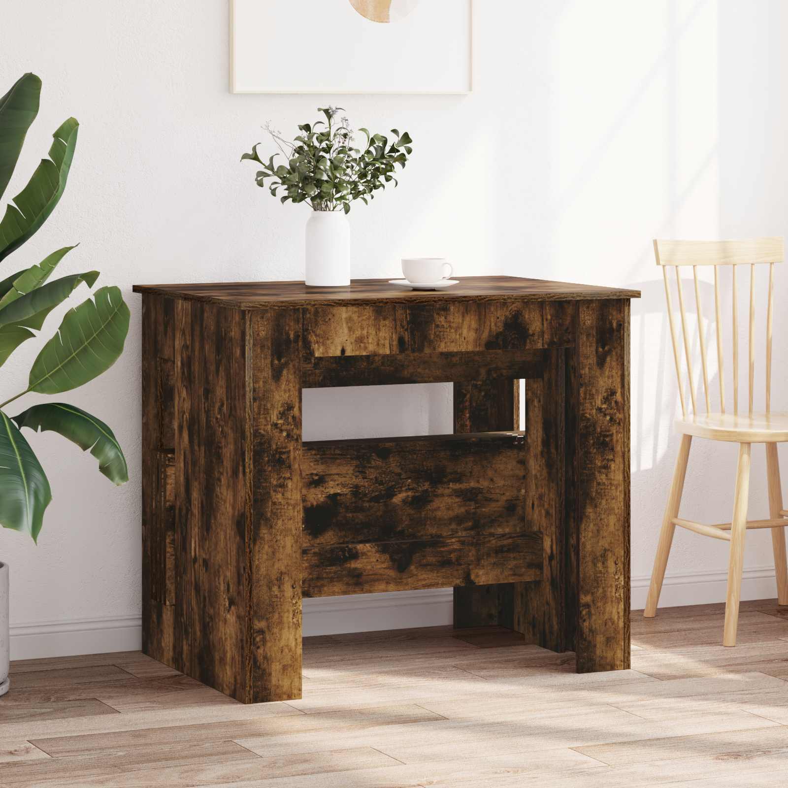 Esstisch 180 x 85 x 75 cm Holzwerkstoff Schwarze Eiche