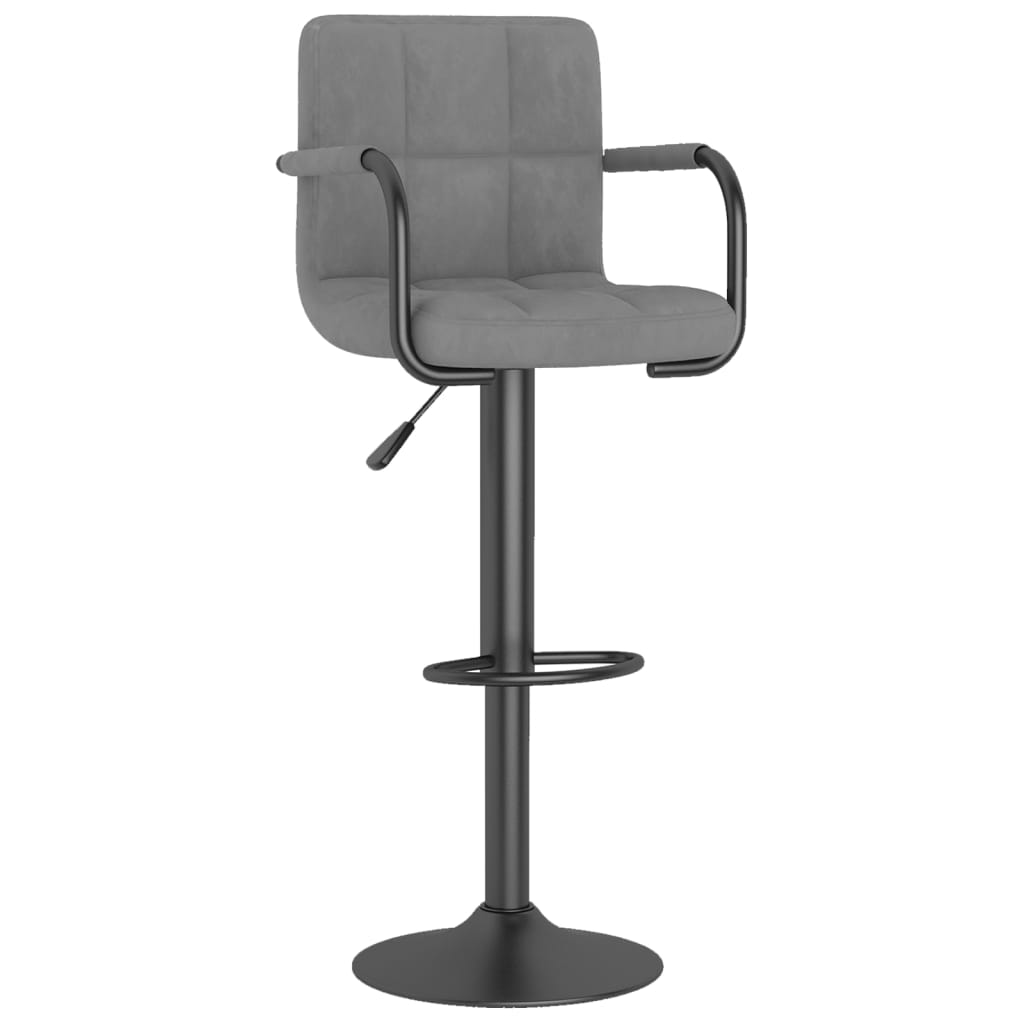 Barhocker 2 Stk. Blau Samt