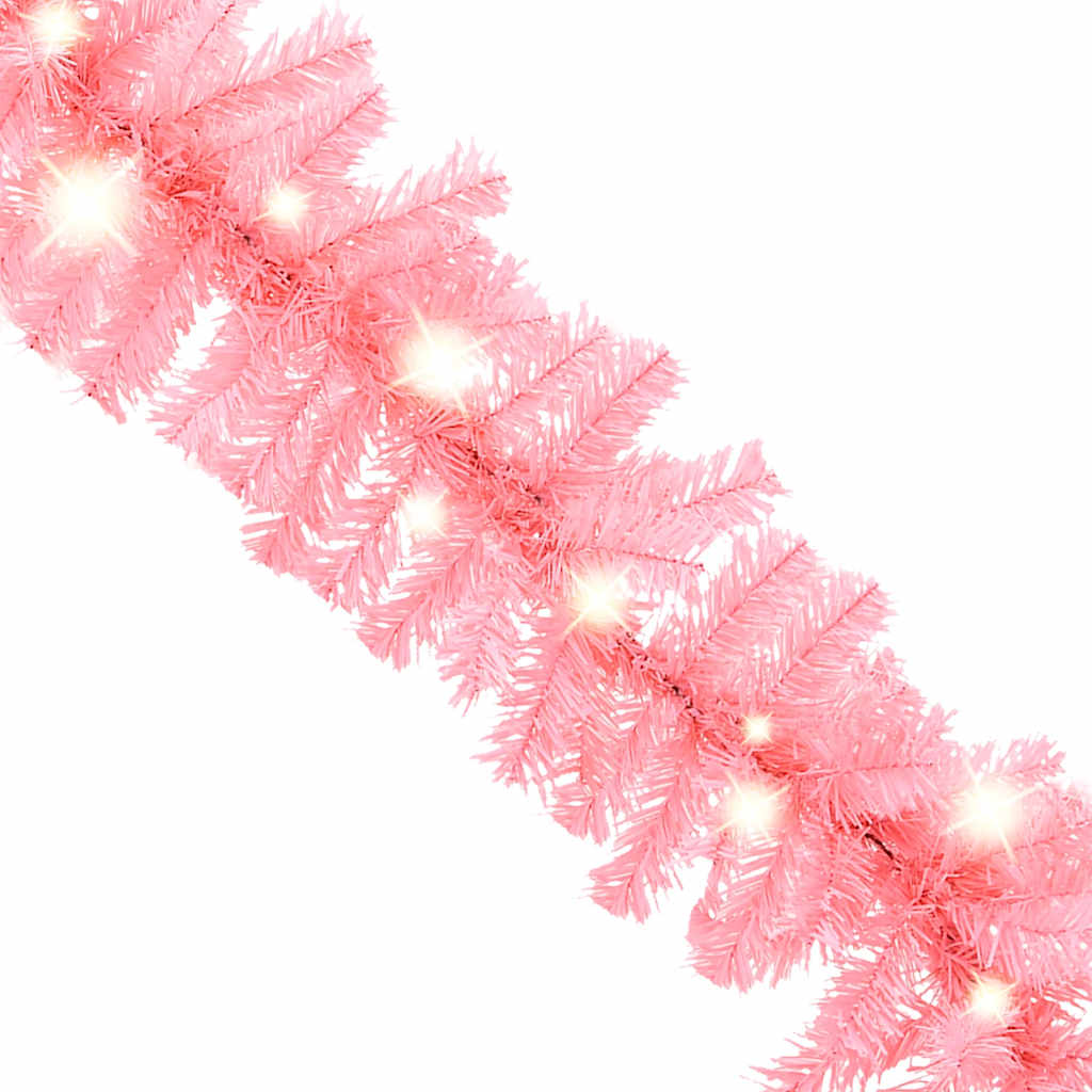 Weihnachtsgirlande mit LED 10 m Schwarz