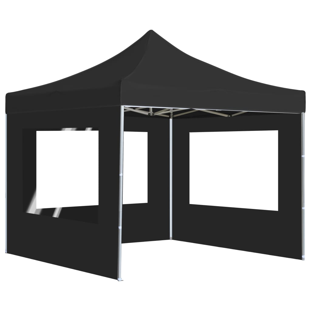 Profi-Partyzelt Faltbar Aluminium 2x2 m Anthrazit