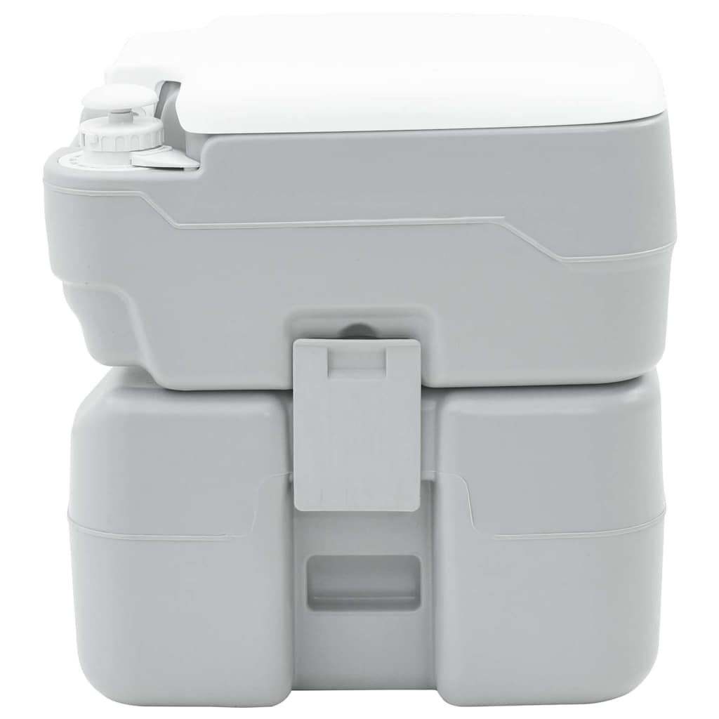 Camping-Toilette Grau 41,5 x 36,5 x 42 cm