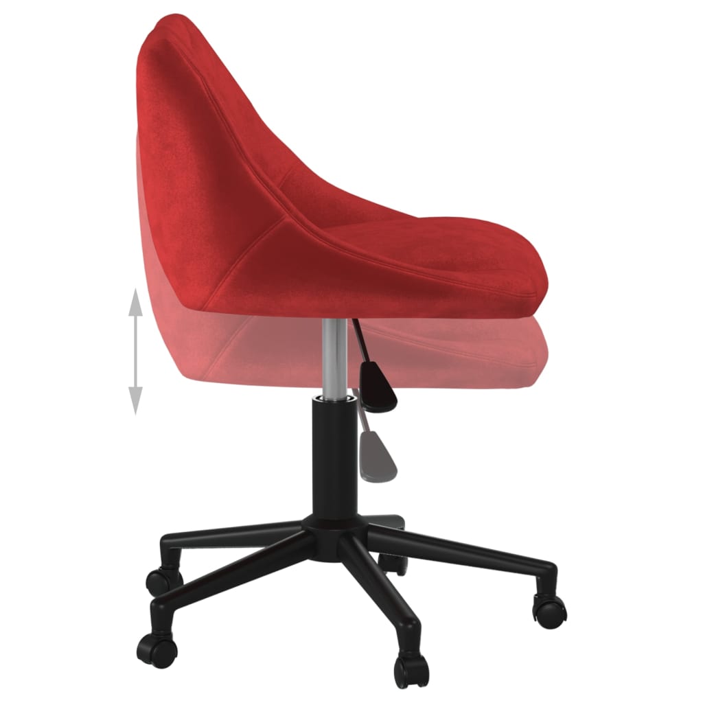 Bürostuhl Drehbar Creme Samt