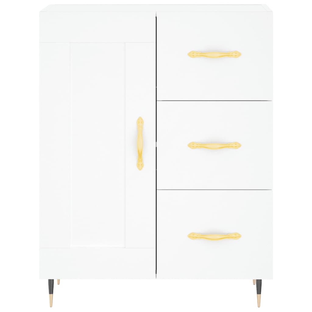 Highboard Betongrau 69,5x34x180 cm Holzwerkstoff