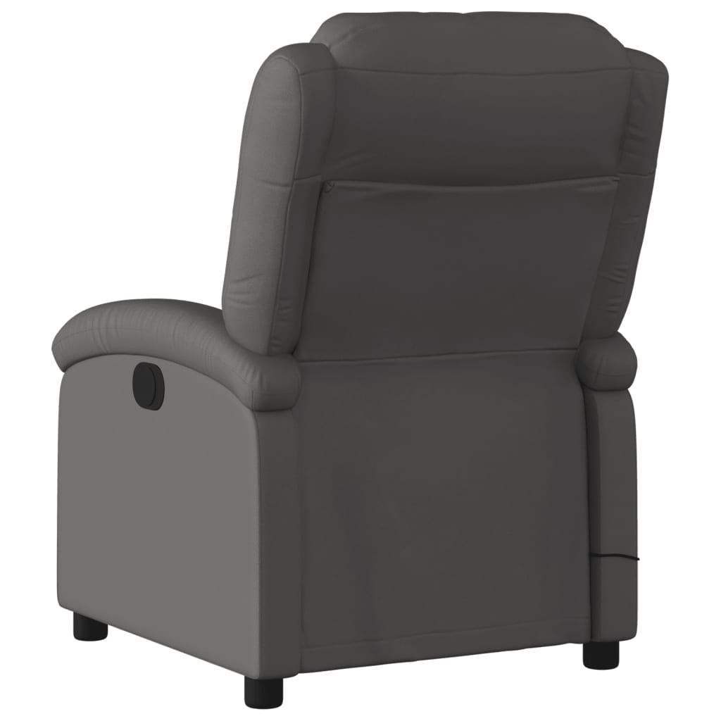 Relaxsessel Echtleder Schwarz