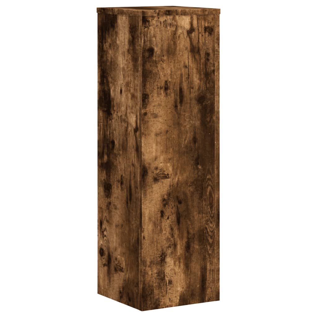 Pflanzenständer 2 Stk. Weiß 33x33x100 cm Holzwerkstoff