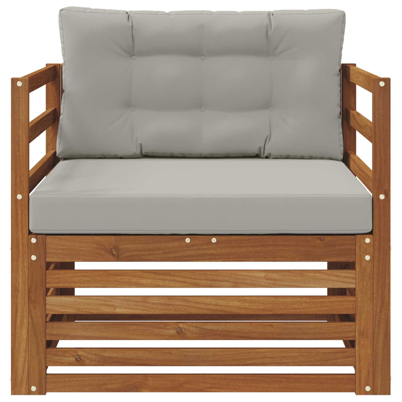2 Stück Outdoor-Sofa Natur