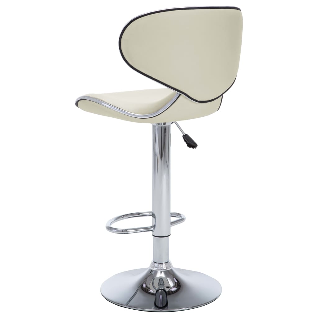 Barhocker 2 Stk. Rot Kunstleder
