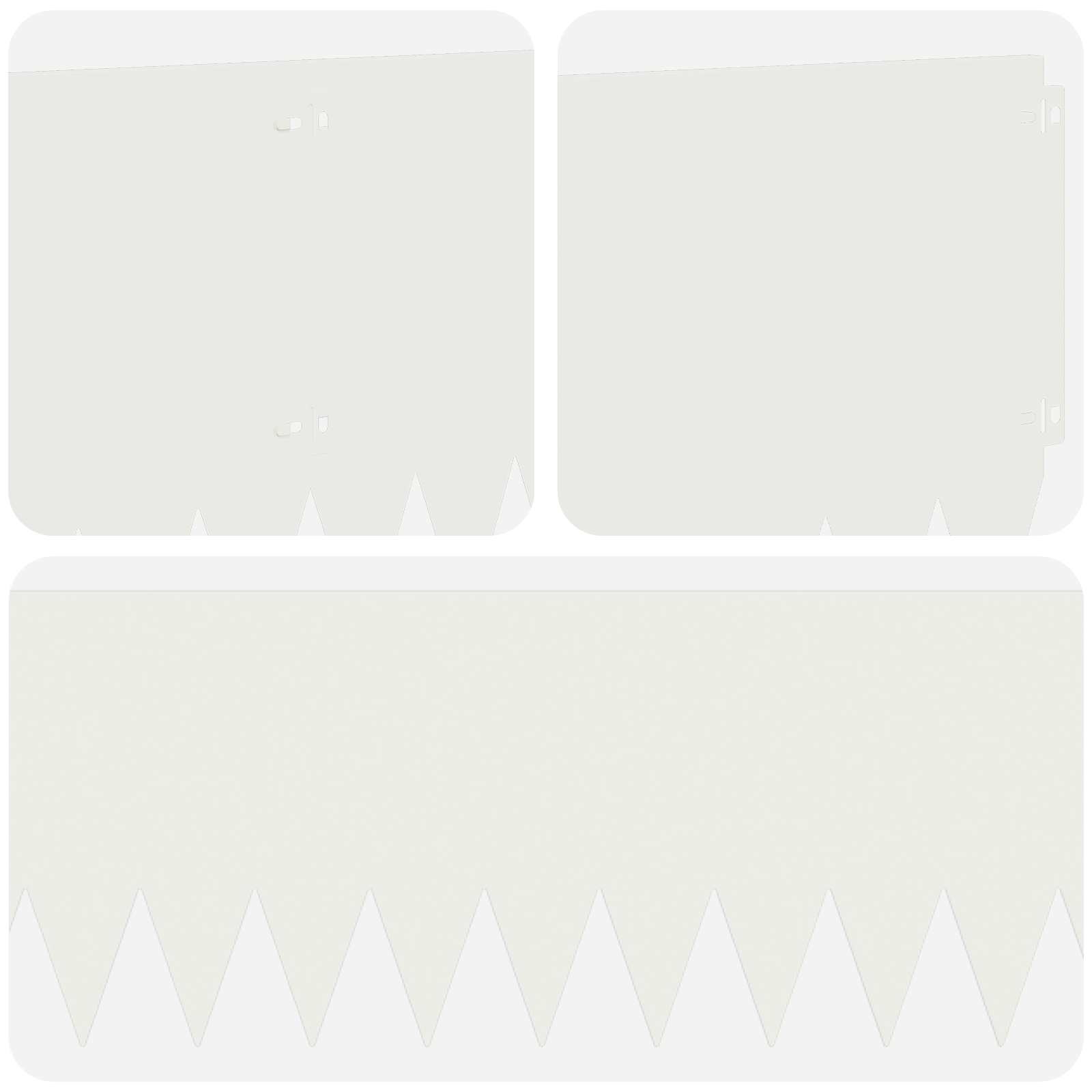Raseneinfassung 10 pcs 103 x 10 cm Stahl Schwarz