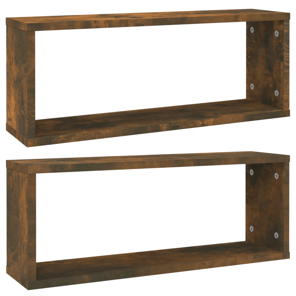 Würfelregale 2 Stk. Weiß 30x15x30 cm