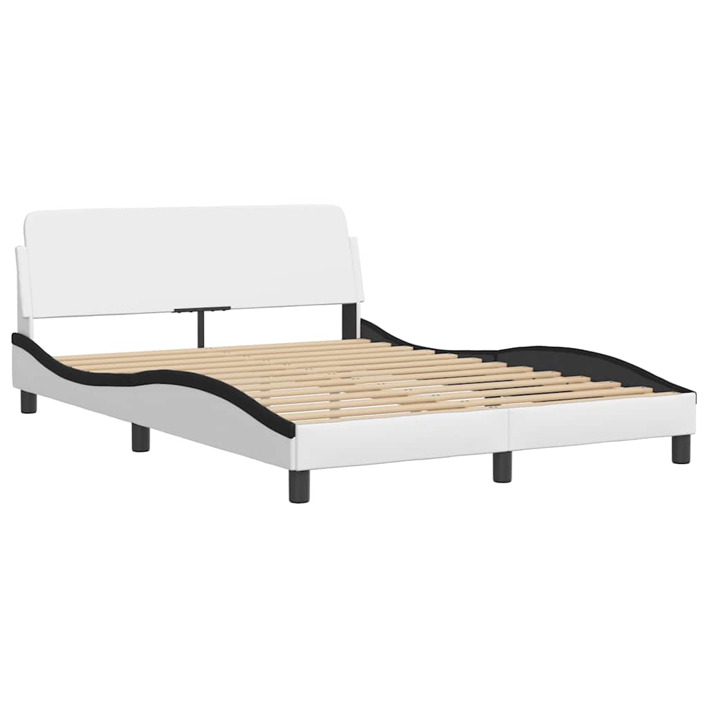 Bett mit Matratze "Dover" Schwarz 80x200 cm Kunstleder