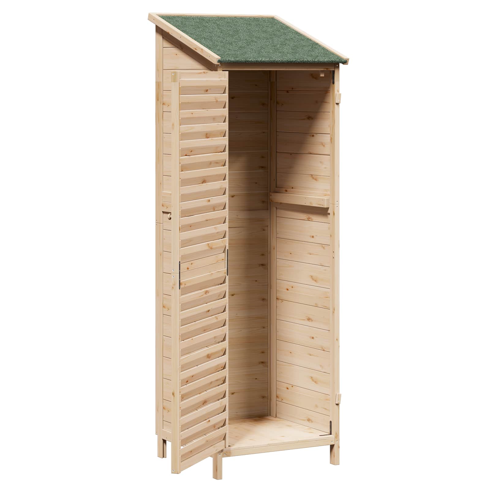 Gartenschuppen Natur 59 x 56 x 113,5 cm Massivholz aus Fichte