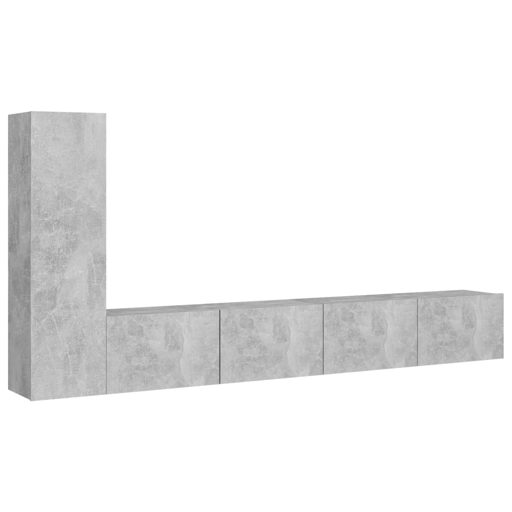 3-tlg. TV-Schrank-Set Weiß Holzwerkstoff