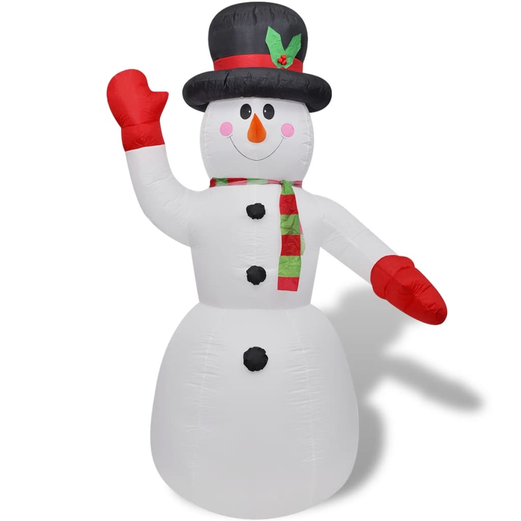 Aufblasbarer Schneemann mit LED zu Weihnachten IP44 600 cm XXL
