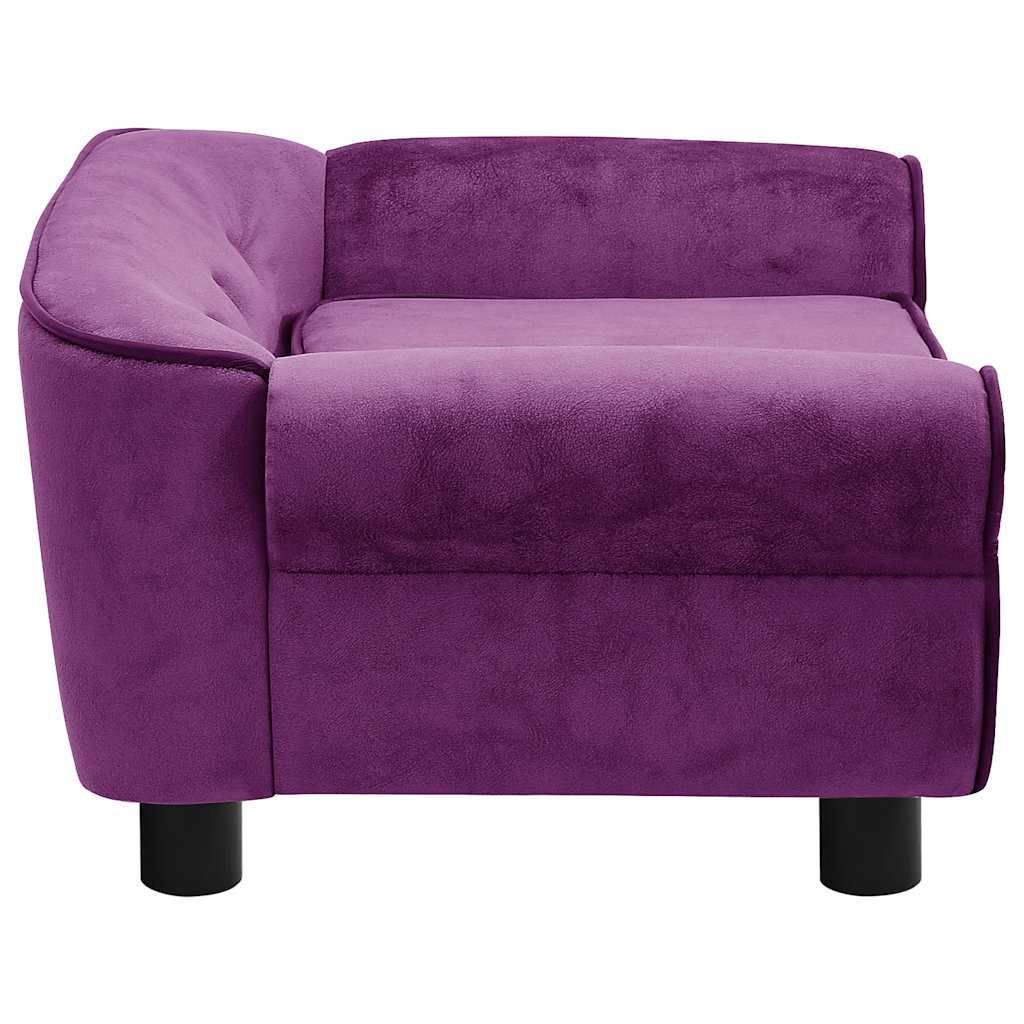 Hundesofa Dunkelgrau 72x45x30 cm Plüsch