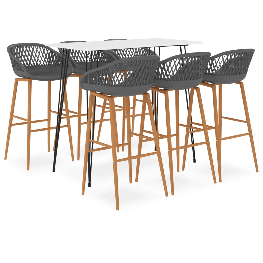 7-tlg. Bar-Set Schwarz