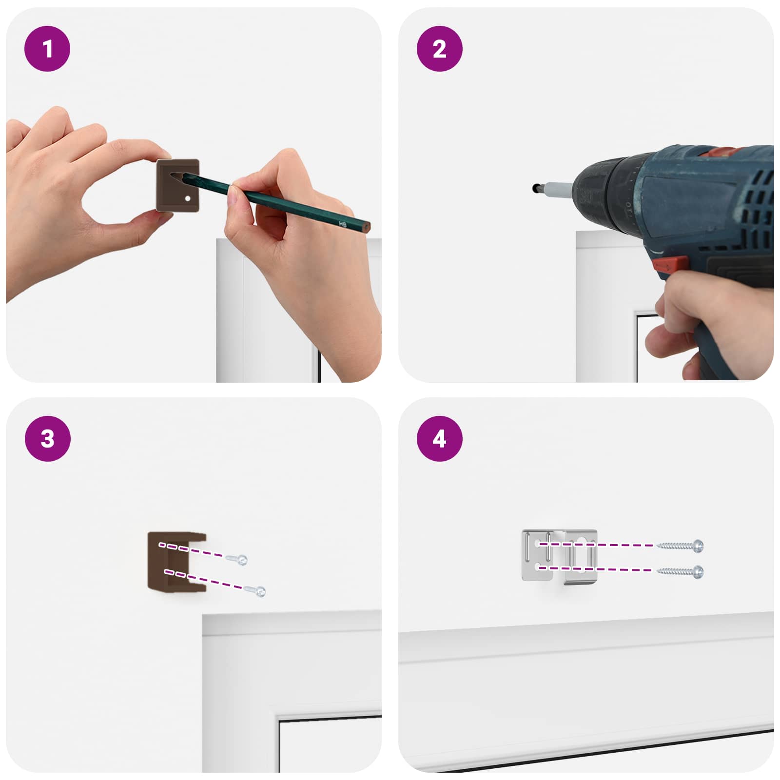 Jalousie Silber Grau 150 x 40 cm 25 mm PVC