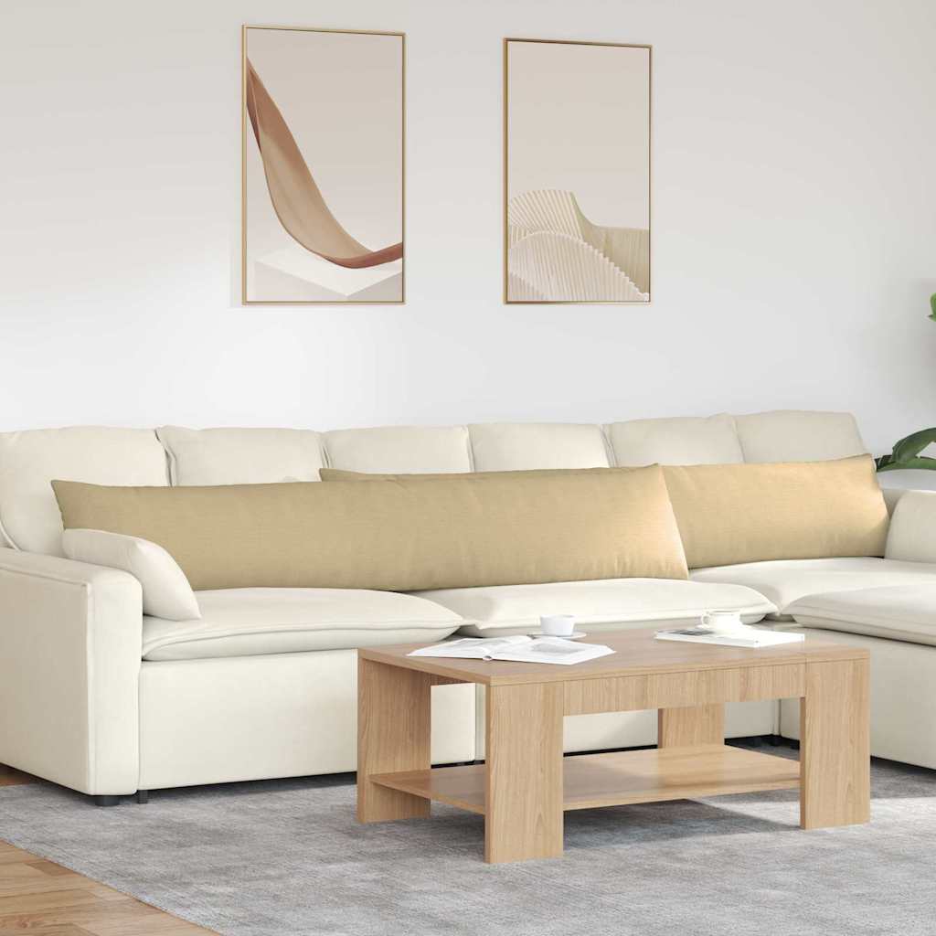 Sofakissen 2 Stück Hellgrau 50 x 30 cm Cordstoff