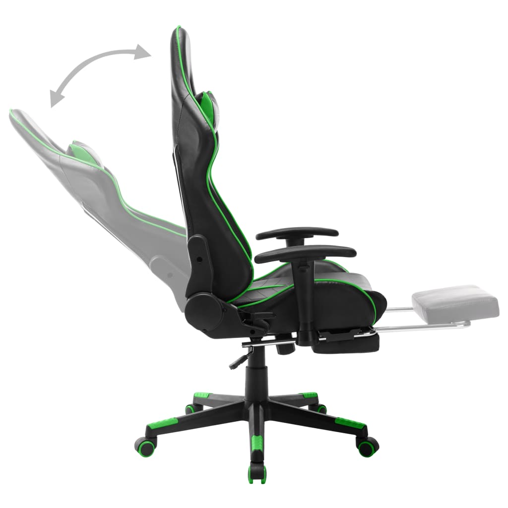 Gaming-Stuhl Schwarz und Blau Kunstleder