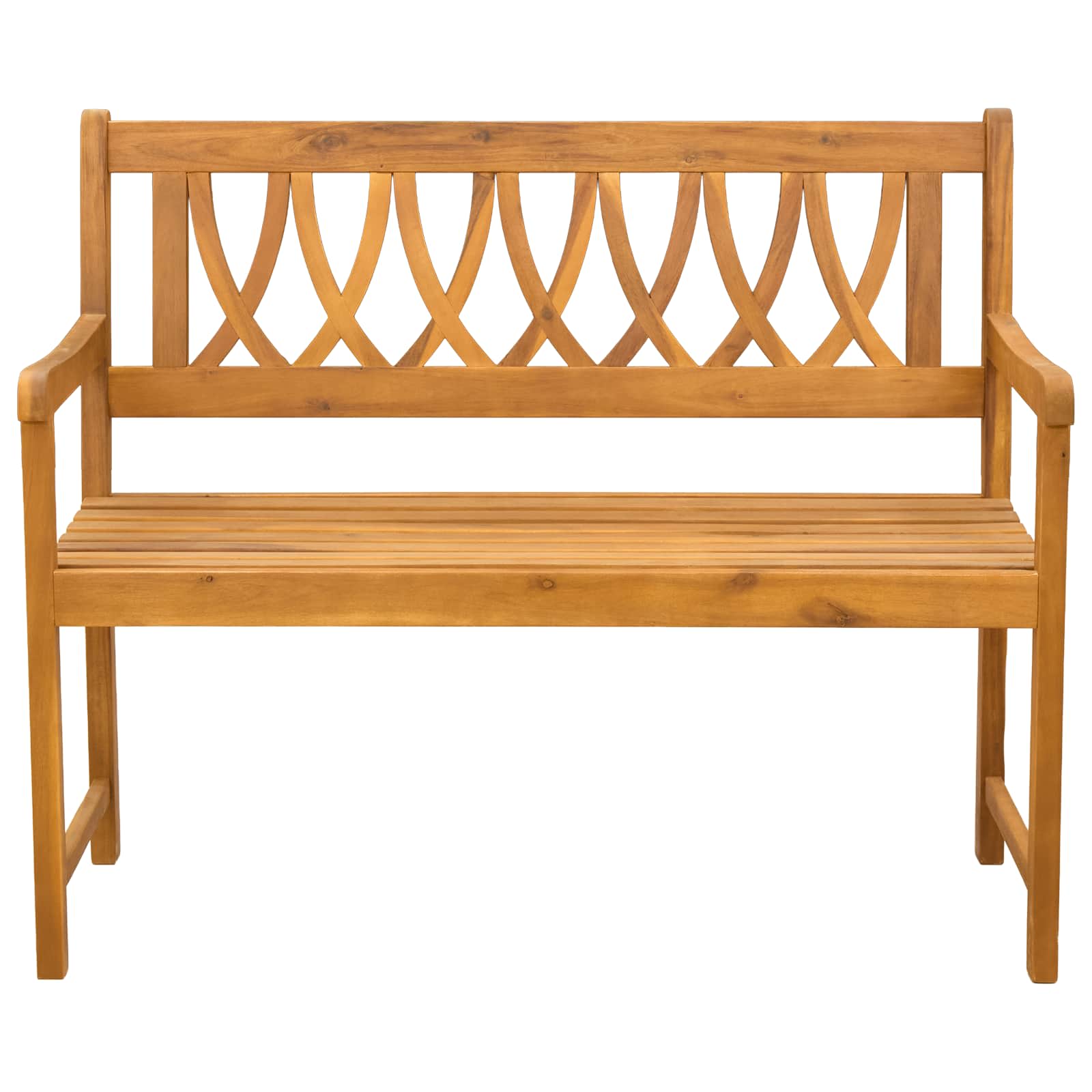 Bank Outdoor Natur 110 x 56 x 90 cm Massivholz Akazie