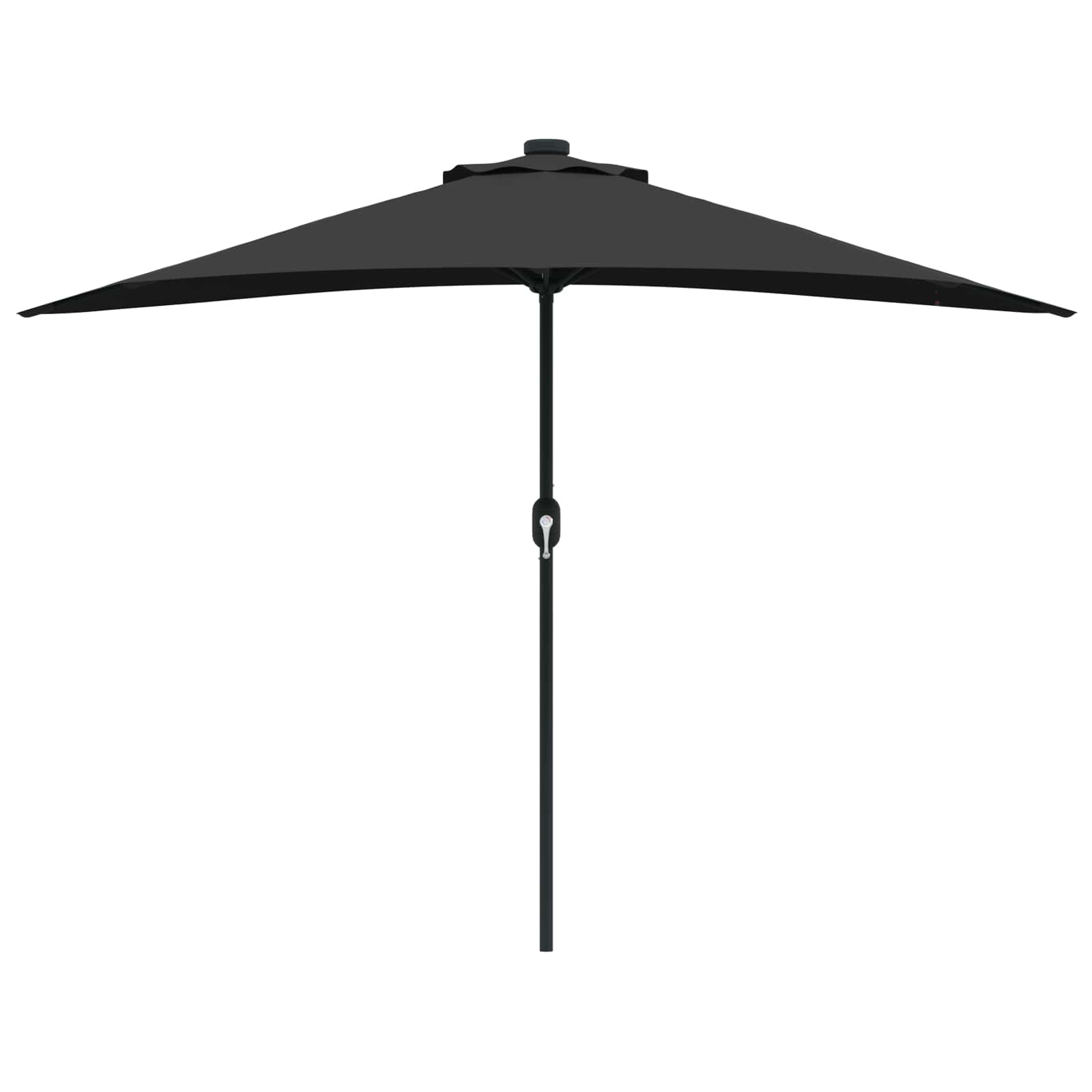 Garten-Sonnenschirm Sand 294 x 150 x 224 cm Polyester und Stahl
