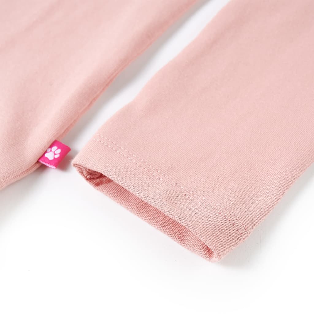 Kinder-Langarmshirt Hellrosa 128