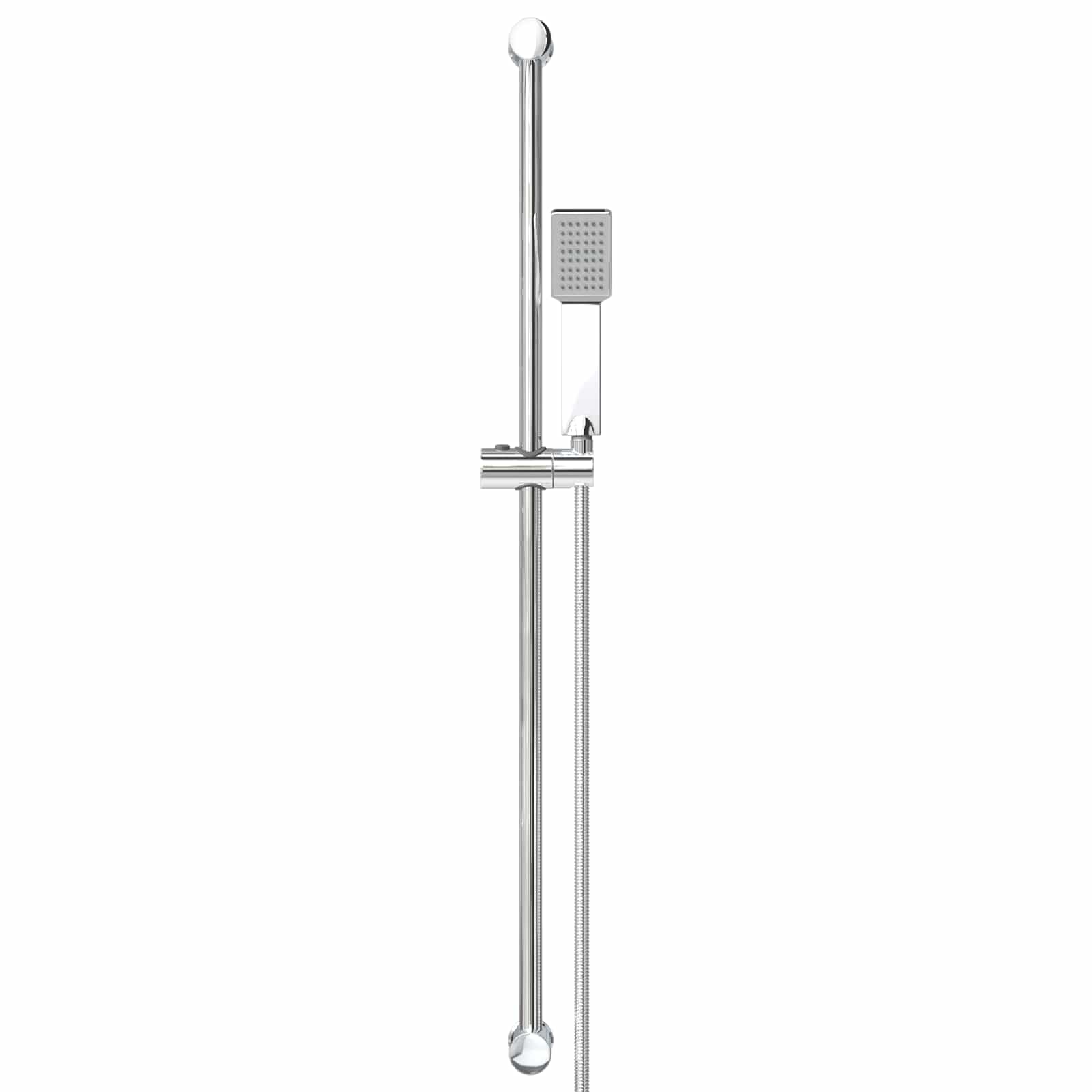 Duschsystem-Set Chrom 70 cm Edelstahl