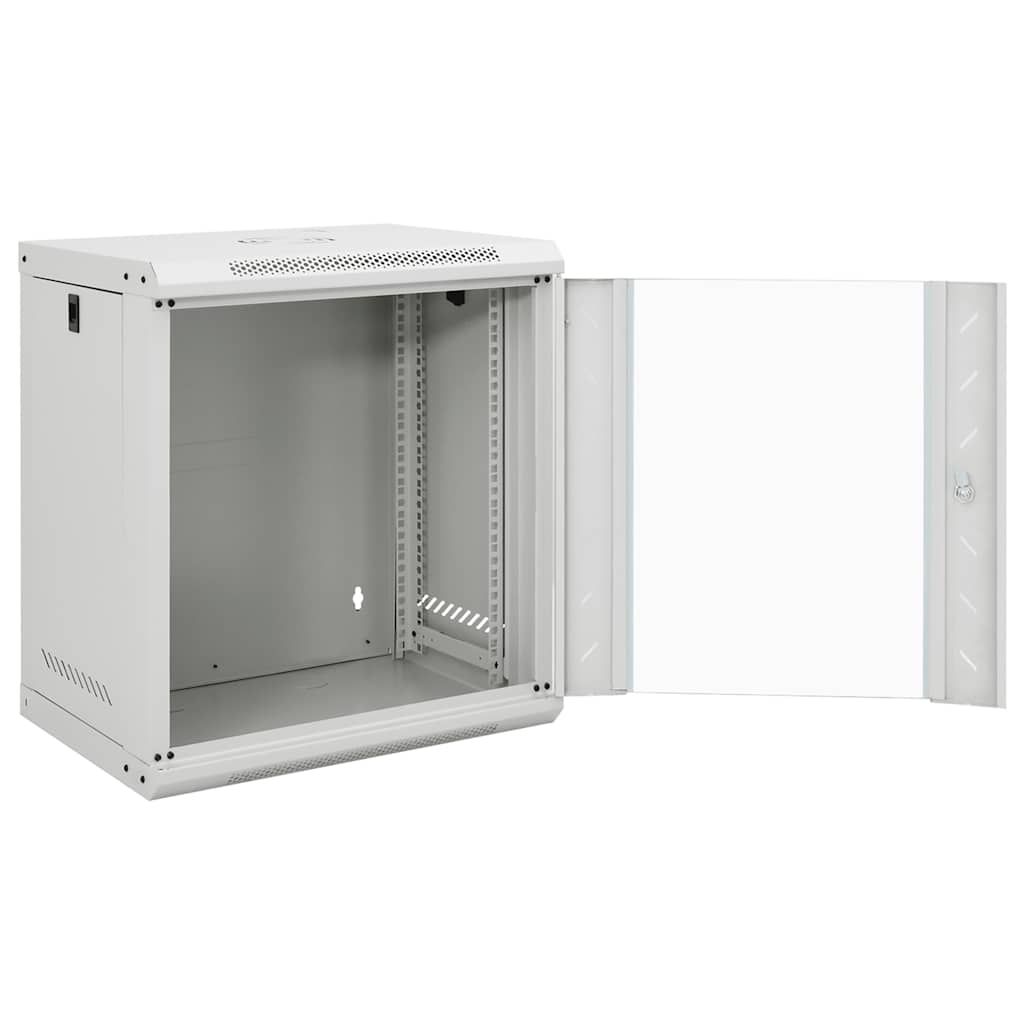 Netzwerkschrank mit Speicher Grau 60 x 45 x 28 cm Stahl