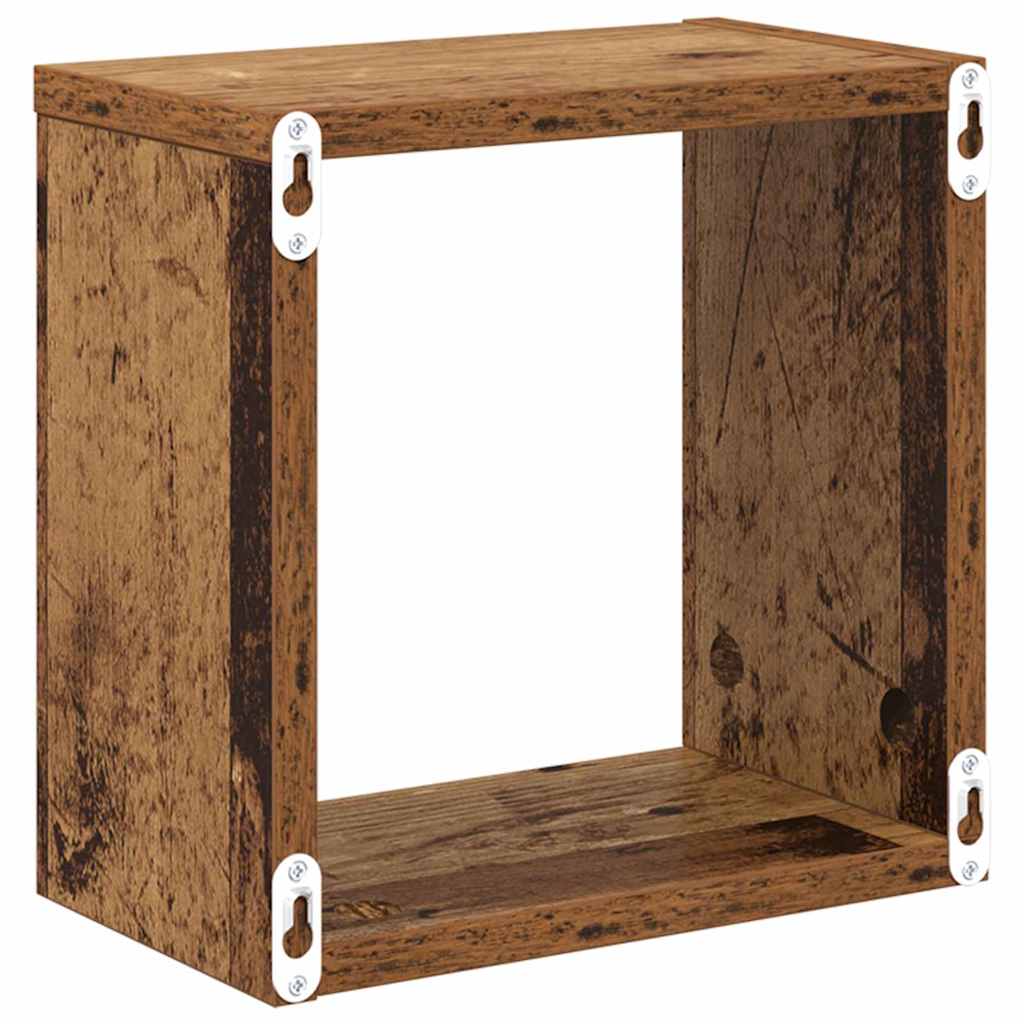 Würfelregale 2 Stk. Weiß 30x15x30 cm