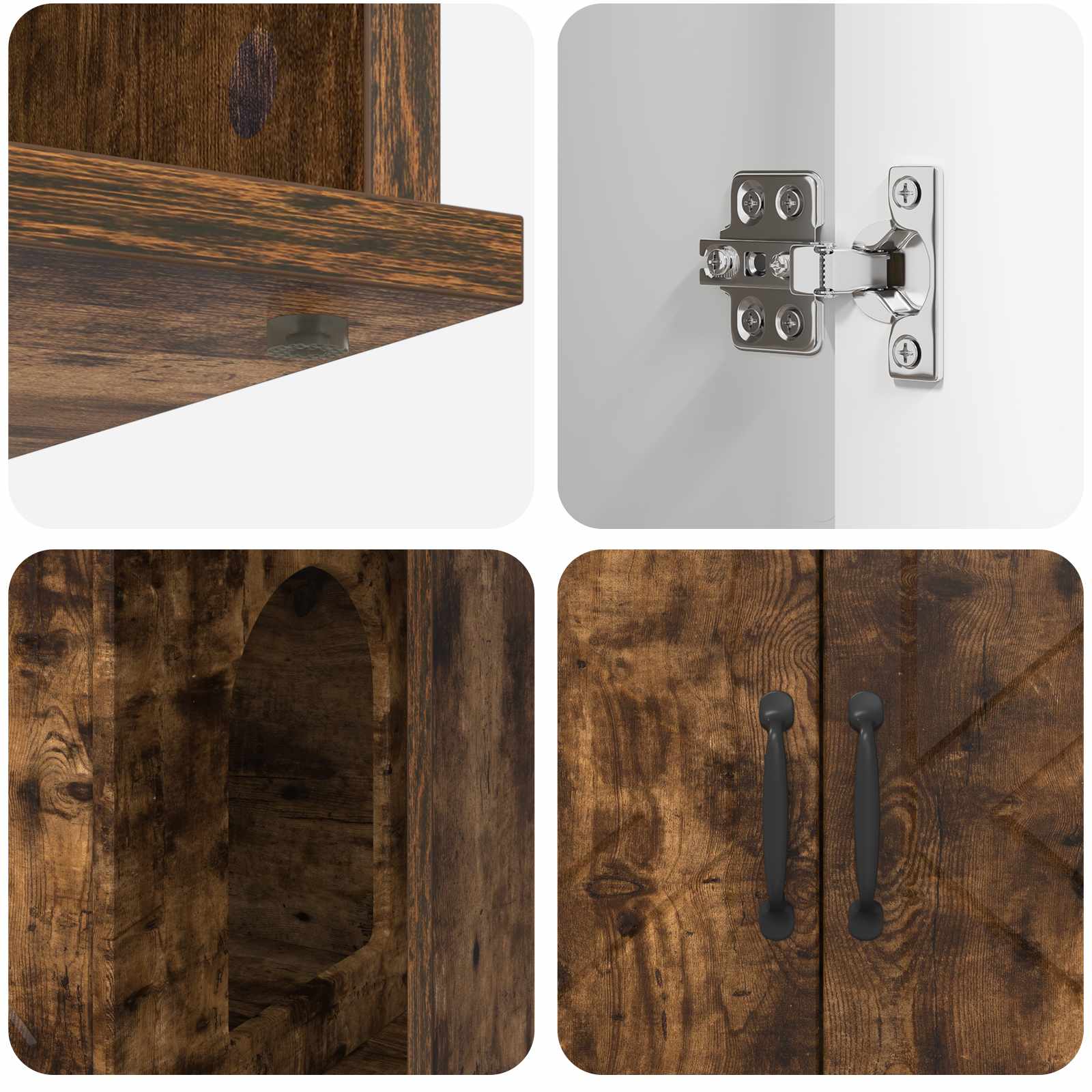 Katzenhaus Weiß 85 x 55 x 50 cm Holzwerkstoff