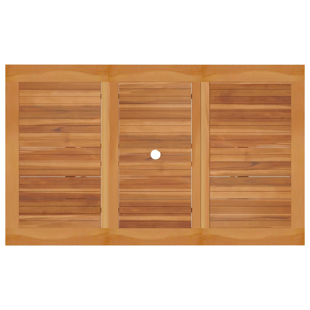 Gartentisch 180x90x75 cm Massivholz Teak