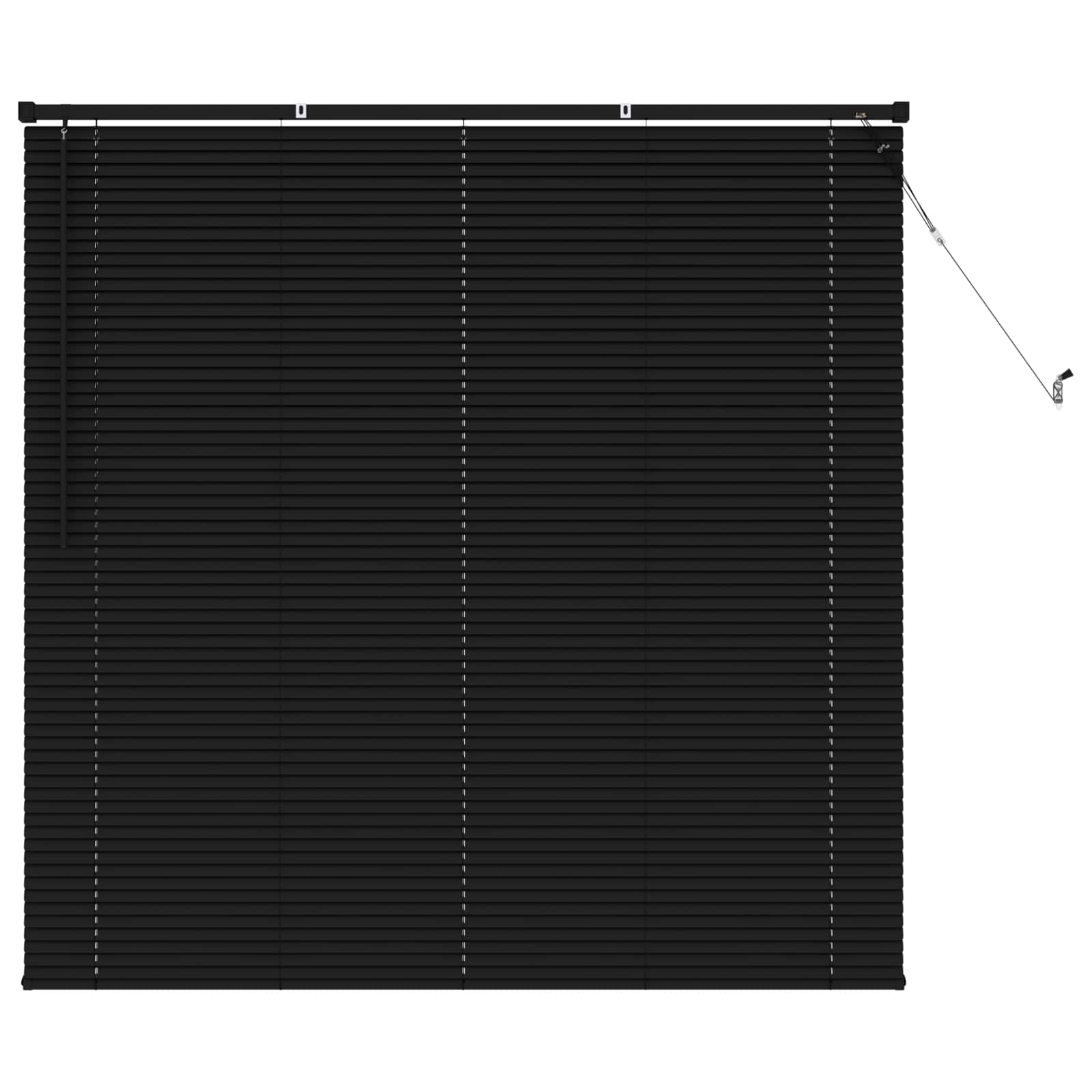 Jalousie Silber Grau 150 x 40 cm 25 mm PVC